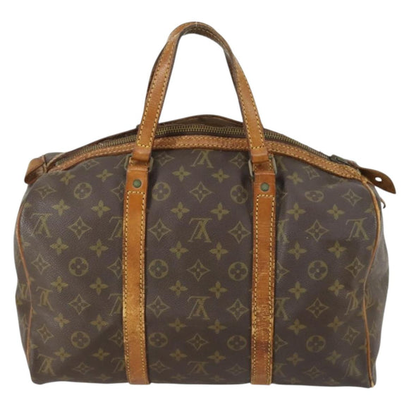 LOUIS VUITTON Monogram Sac Souple 35 Boston Tasche M41626 LV Auth BA9507
