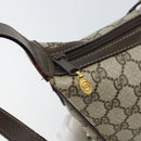 GUCCI GG Supreme Web Sherry Line Shoulder Bag PVC Beige Gold 010 378 Auth BA9508-15