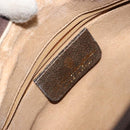 GUCCI GG Supreme Web Sherry Line Shoulder Bag PVC Beige Gold 010 378 Auth BA9508-16