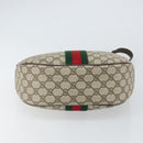 GUCCI GG Supreme Web Sherry Line Shoulder Bag PVC Beige Gold 010 378 Auth BA9508-9