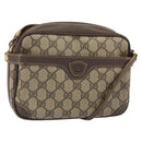 GUCCI GG Supreme Shoulder Bag PVC Leather Beige Gold 007 904 0423 Auth BA9514-1