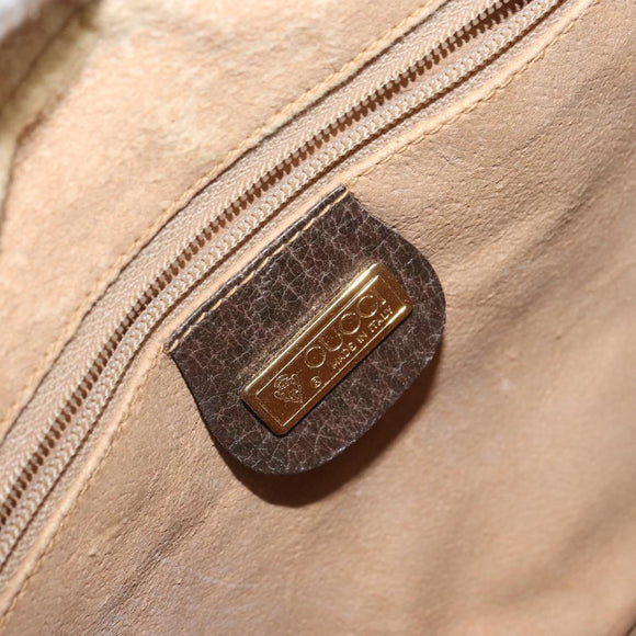 GUCCI GG Supreme Shoulder Bag PVC Leather Beige Gold 007 904 0423 Auth BA9514