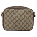 GUCCI GG Supreme Shoulder Bag PVC Leather Beige Gold 007 904 0423 Auth BA9514-2