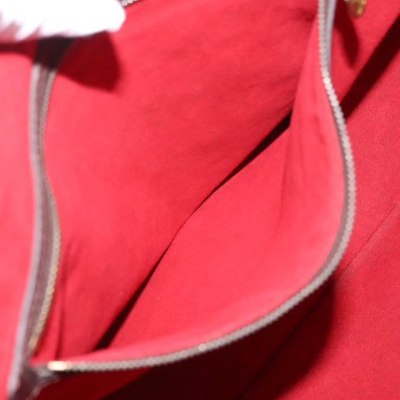 LOUIS VUITTON Damier Ebene Hampstead MM Tote Bag N51204 LV Auth BA9518