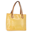 LOUIS VUITTON Monogram Vernis Houston Hand Bag Gris M91053 LV Auth BA9521-1