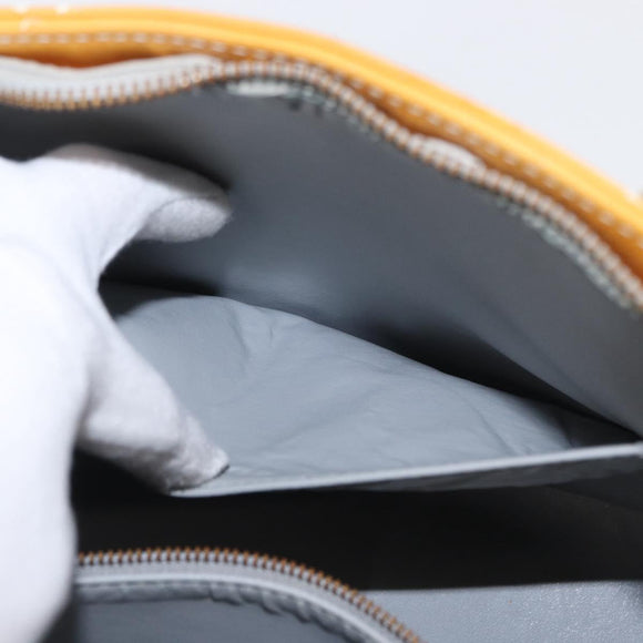 LOUIS VUITTON Monogram Vernis Houston Hand Bag Gris M91053 LV Auth BA9521