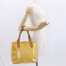 LOUIS VUITTON Monogram Vernis Houston Hand Bag Gris M91053 LV Auth BA9521-27