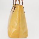 LOUIS VUITTON Monogram Vernis Houston Hand Bag Gris M91053 LV Auth BA9521-3