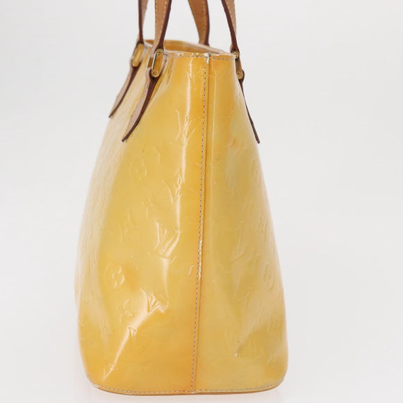 LOUIS VUITTON Monogram Vernis Houston Hand Bag Gris M91053 LV Auth BA9521