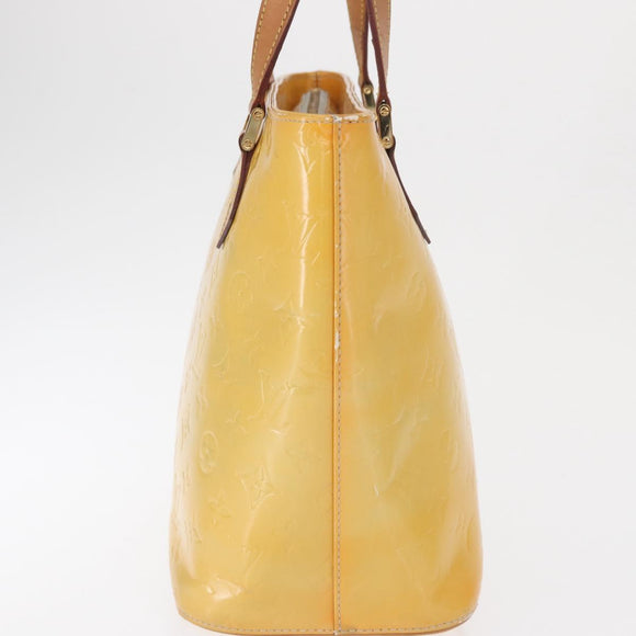 LOUIS VUITTON Monogram Vernis Houston Hand Bag Gris M91053 LV Auth BA9521