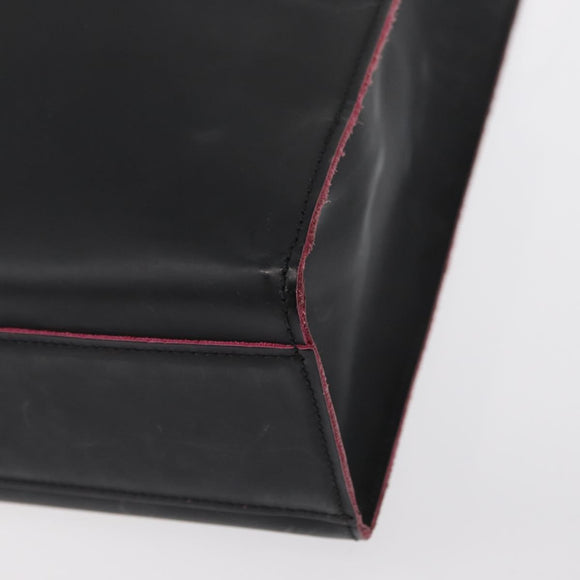 CHANEL Hand Bag Leather Black CC Auth BA9527