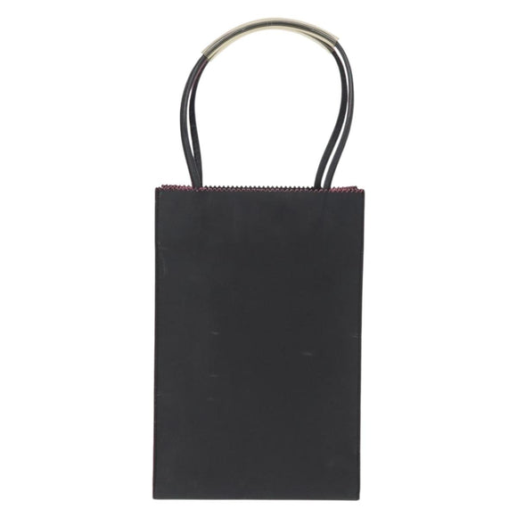 CHANEL Hand Bag Leather Black CC Auth BA9527