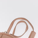 Jimmy Choo Love Backpack Leather Pink Silver Auth BA9528-14