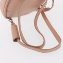 Jimmy Choo Love Backpack Leather Pink Silver Auth BA9528-9