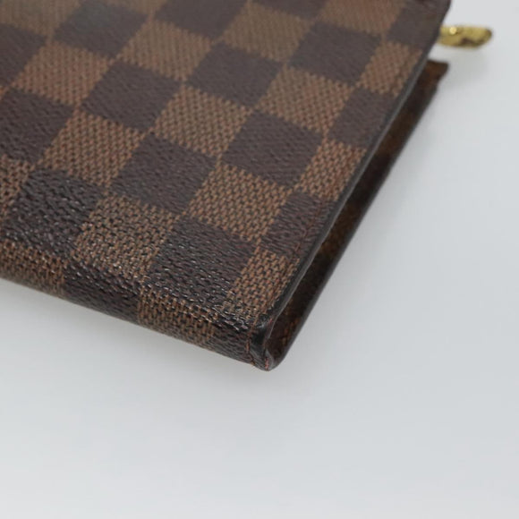 LOUIS VUITTON Damier Ebene Marais Pouch LV Auth BA953
