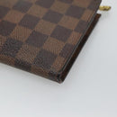 LOUIS VUITTON Damier Ebene Marais Pouch LV Auth BA953-15