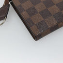 LOUIS VUITTON Damier Ebene Marais Pouch LV Auth BA953-16