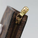 LOUIS VUITTON Damier Ebene Marais Pouch LV Auth BA953-8