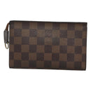 LOUIS VUITTON Damier Ebene Marais Pouch LV Auth BA953-2