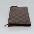 LOUIS VUITTON Damier Ebene Marais Pouch LV Auth BA953-4