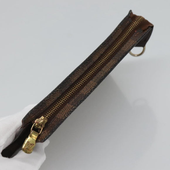 LOUIS VUITTON Damier Ebene Marais Pouch LV Auth BA953