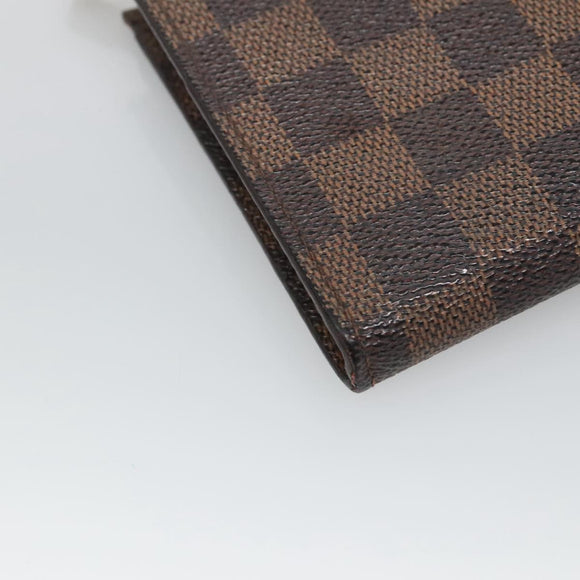 LOUIS VUITTON Damier Ebene Marais Pouch LV Auth BA953