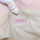 CHANEL New Travel line Tote Bag Nylon Pink Gold CC Auth BA9530-10