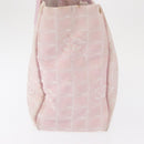 CHANEL New Travel line Tote Bag Nylon Pink Gold CC Auth BA9530-3