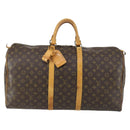 LOUIS VUITTON Monogram Keepall 55 Boston Bag M41424 LV Auth BA9533-13