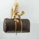LOUIS VUITTON Monogram Keepall 55 Boston Bag M41424 LV Auth BA9533-23