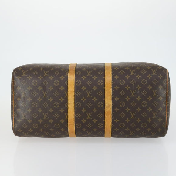 LOUIS VUITTON Monogram Keepall 55 Boston Bag M41424 LV Auth BA9533