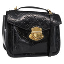 LOUIS VUITTON Monogram Vernis Mirada Hand Bag 2way Noir Manetic LV Auth BA9536-1
