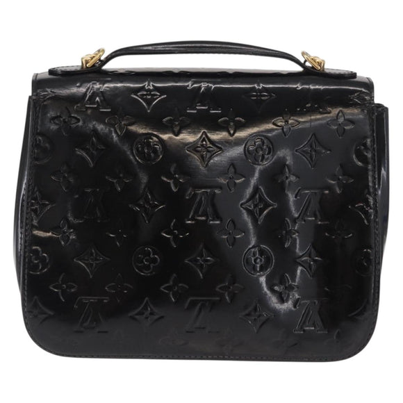 LOUIS VUITTON Monogram Vernis Mirada Hand Bag 2way Noir Manetic LV Auth BA9536