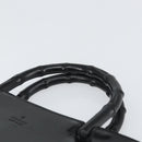 GUCCI Bamboo Hand Bag Patent leather Black 93152 Auth BA9541-8
