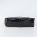 GUCCI Bamboo Hand Bag Patent leather Black 93152 Auth BA9541-9