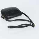 GUCCI Shoulder Bag Leather Black Gold 007 49 0074 Auth BA9548-7