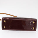 LOUIS VUITTON Vernis Blair MM Hand Bag 2way Rose Andian M91798 LV Auth BA9550-5