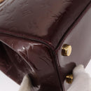 LOUIS VUITTON Vernis Blair MM Hand Bag 2way Rose Andian M91798 LV Auth BA9550-10