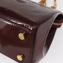 LOUIS VUITTON Vernis Blair MM Hand Bag 2way Rose Andian M91798 LV Auth BA9550-15