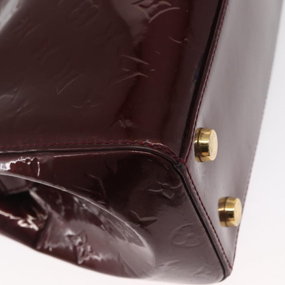 LOUIS VUITTON Vernis Blair MM Hand Bag 2way Rose Andian M91798 LV Auth BA9550