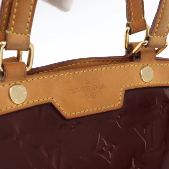 LOUIS VUITTON Vernis Blair MM Hand Bag 2way Rose Andian M91798 LV Auth BA9550