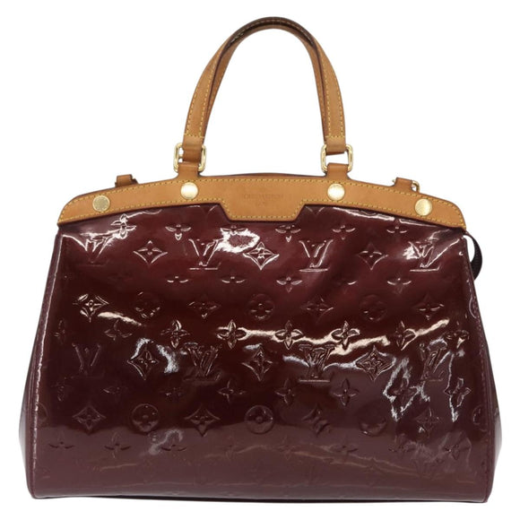 LOUIS VUITTON Vernis Blair MM Hand Bag 2way Rose Andian M91798 LV Auth BA9550