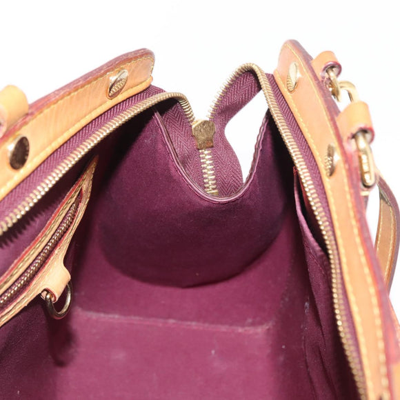 LOUIS VUITTON Vernis Blair MM Hand Bag 2way Rose Andian M91798 LV Auth BA9550