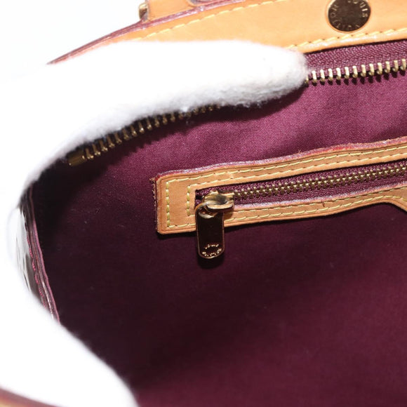 LOUIS VUITTON Vernis Blair MM Hand Bag 2way Rose Andian M91798 LV Auth BA9550
