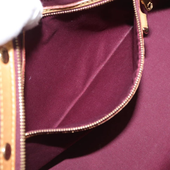 LOUIS VUITTON Vernis Blair MM Hand Bag 2way Rose Andian M91798 LV Auth BA9550