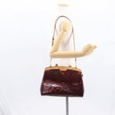 LOUIS VUITTON Vernis Blair MM Hand Bag 2way Rose Andian M91798 LV Auth BA9550-26