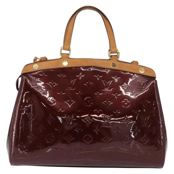 LOUIS VUITTON Vernis Blair MM Hand Bag 2way Rose Andian M91798 LV Auth BA9550