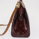 LOUIS VUITTON Vernis Blair MM Hand Bag 2way Rose Andian M91798 LV Auth BA9550-3