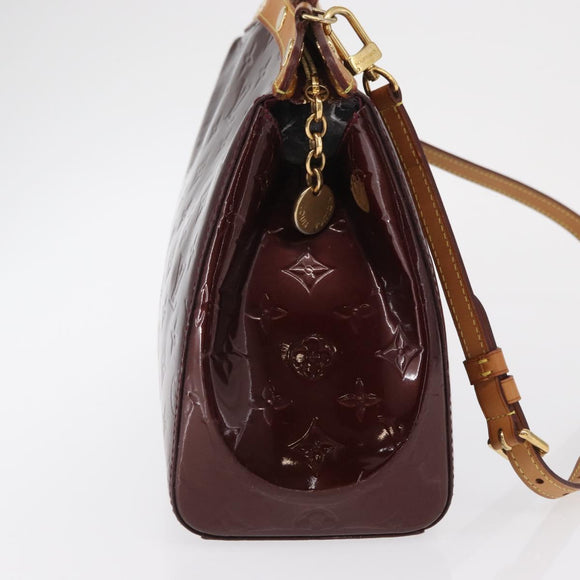 LOUIS VUITTON Vernis Blair MM Hand Bag 2way Rose Andian M91798 LV Auth BA9550