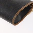 Christian Dior Honeycomb Canvas Chain Shoulder Bag PVC Black Gold Auth BA9551-15